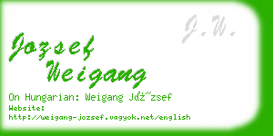 jozsef weigang business card